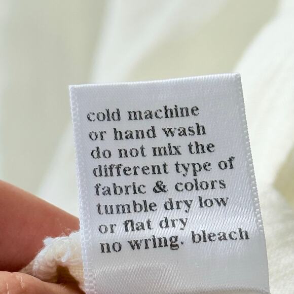 Black Crane Easy Dress Linen Crewneck Maxi Vanilla Size XS - Picture 6 of 7